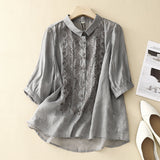 Blusa Bordada Laurienne™ con Botones