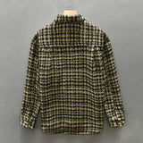 Chaqueta de Tweed Houndstooth de Bouclé