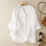 Blusa Bordada Laurienne™ con Botones