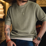 Camiseta de Punto Oversized Estilo Universitario