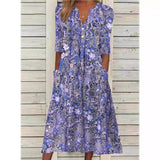 Vestido Camisero Floral Elegante Andrea