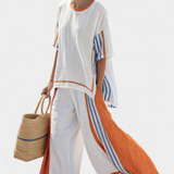 Conjunto Aireado de Dos Piezas Rayado Oversize Mirthe