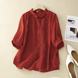 Blusa Bordada Laurienne™ con Botones