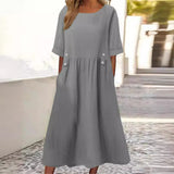 Vestido Midi Aida con Botones