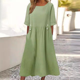 Vestido Midi Aida con Botones