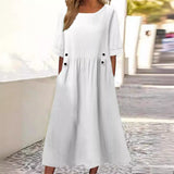 Vestido Midi Aida con Botones