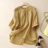Blusa Bordada Laurienne™ con Botones