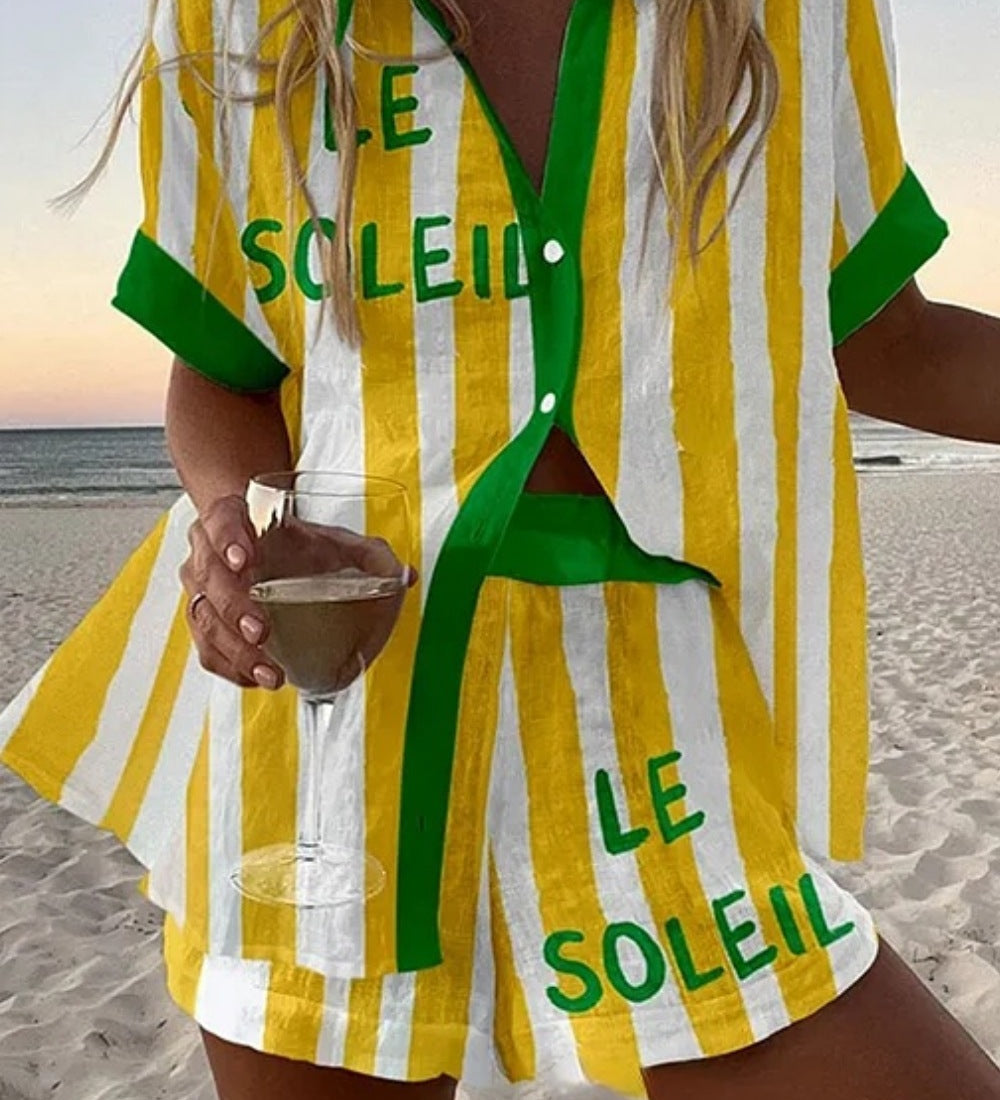 Conjunto Corto Ligero de Verano Jorelle