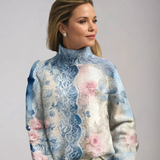 Jersey de Punto Cálido Lieke con Cuello Alto