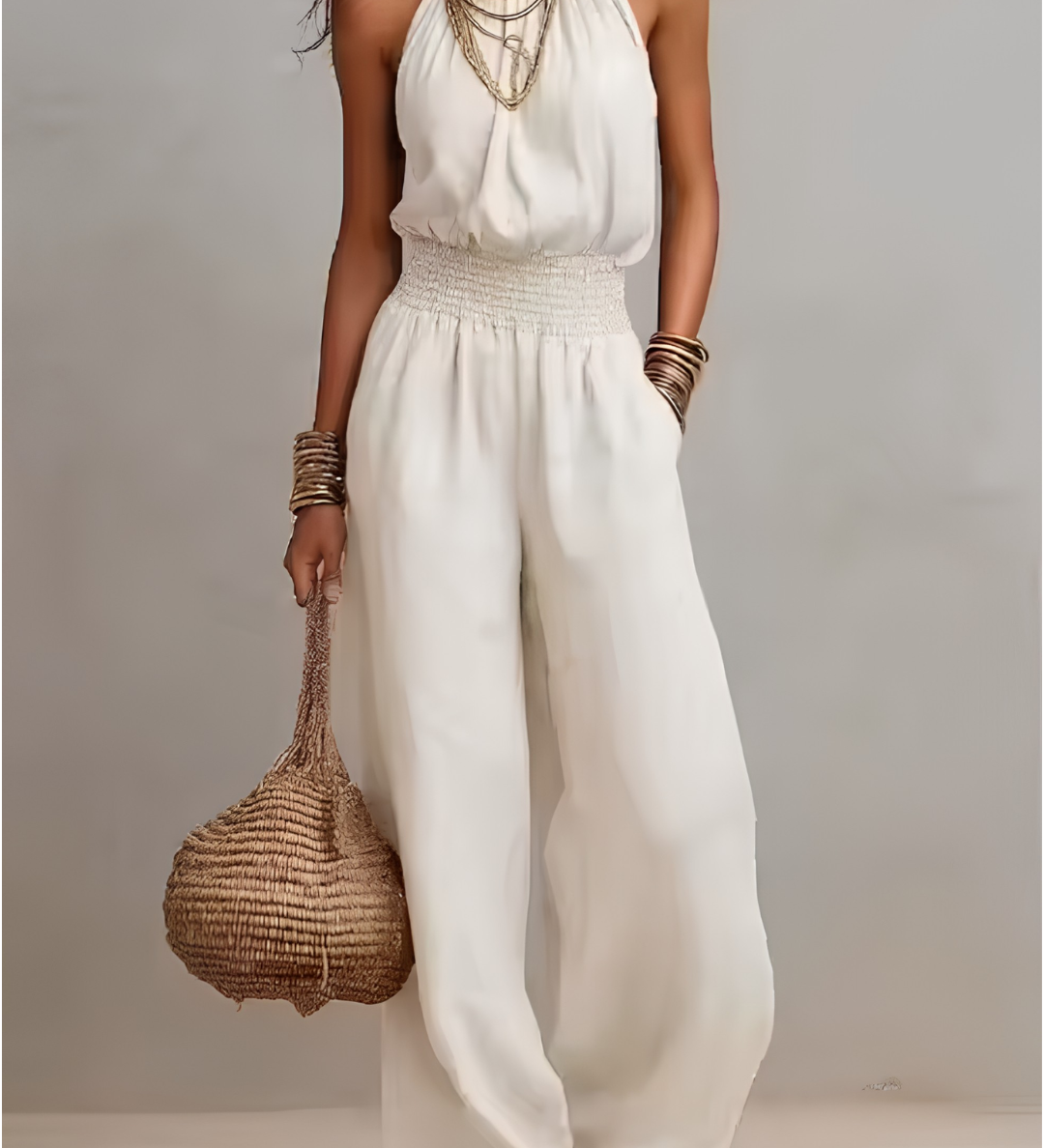 Mono Elegante Halter Valeria para Mujer