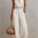 Valeria | Mono Elegante con Cuello Halter para Mujer