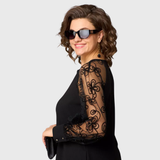 Vestido de Encaje Negro Lauren