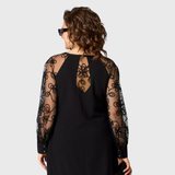 Vestido de Encaje Negro Lauren