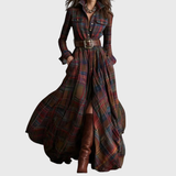 Vestido Maxi Cuadros Lina
