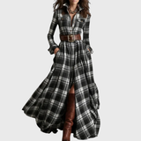 Vestido Maxi Cuadros Lina