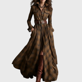 Vestido Maxi Cuadros Lina