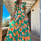 Vestido Floral Calado Luz para Mujer