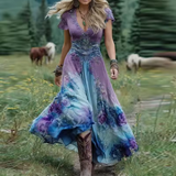 Vestido Floral Fluido Celestine