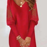 Vestido Caterine de Mangas de Encaje