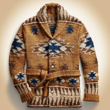 Cardigan de Lana Jacquard Romero