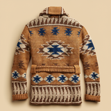 Cardigan de Lana Jacquard Romero