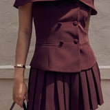 Conjunto Ivette™ Elegante con Pliegues