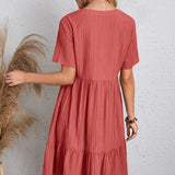 Vestido Mini de Manga Corta Imma™ Primavera/Verano