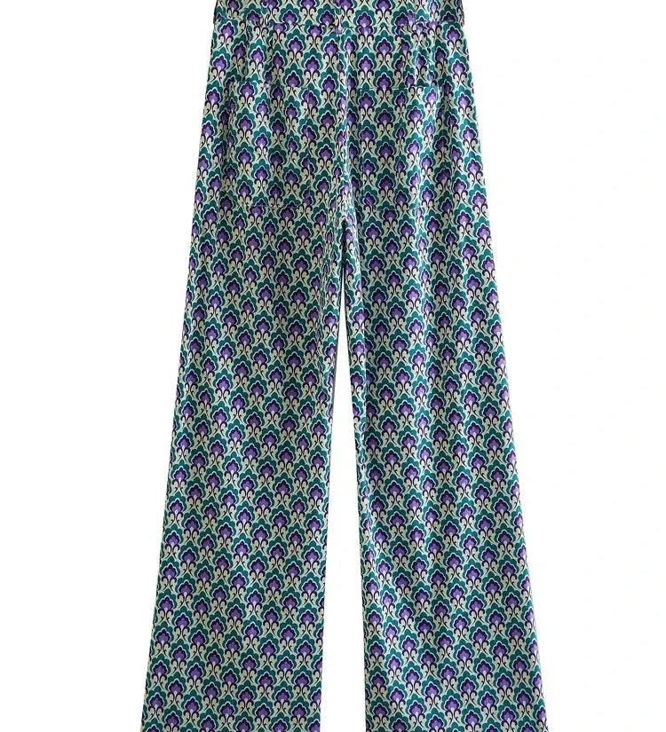 Conjunto Felicia™ Estampado Azul Versátil