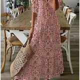 Vestido Largo Dúnia™ con Estampado y Volantes