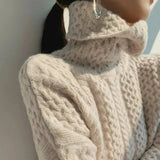 Jersey de Cachemira de Cuello Alto