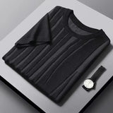 Camiseta de Punto de Seda Fría Jacquard Hype