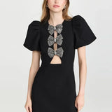 Vestido Corto Libi™ con Detalles de Corazón