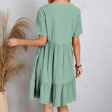 Vestido Mini de Manga Corta Imma™ Primavera/Verano