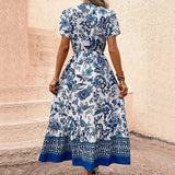 Vestido Largo de Verano con Estampado Floral Mary™