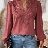 Blusa Elegante Clementine con Escote en V