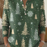 Suéter Navideño Cálido Manon con Estampado Festivo