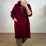 Vestido Juvenil con Capucha Glorita y Corte en A