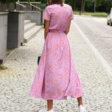 Vestido de Mujer Anna con Estampado Floral Primavera/Verano