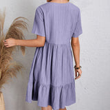 Vestido Mini de Manga Corta Imma™ Primavera/Verano