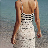Vestido Paloma™ Blanco Elegante de Punto