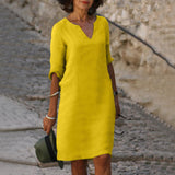 Vestido Timeless Silvia con cuello en V