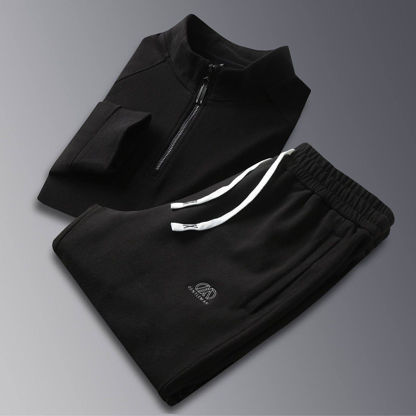 Conjunto de Sudadera con Media Cremallera Nova