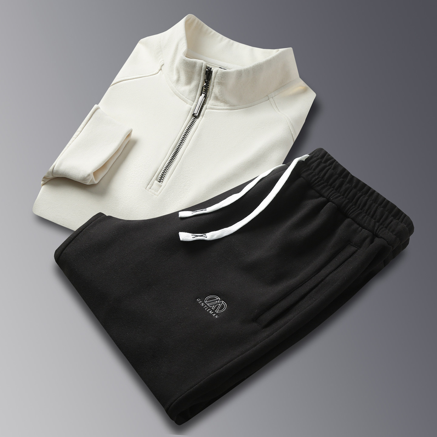 Conjunto de Sudadera con Media Cremallera Nova