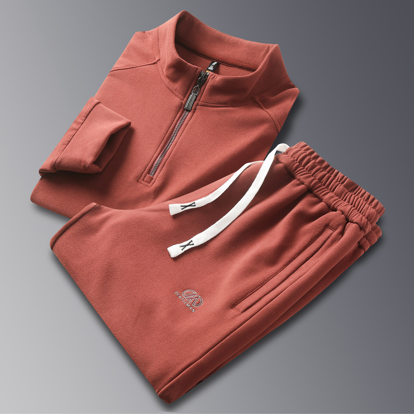 Conjunto de Sudadera con Media Cremallera Nova