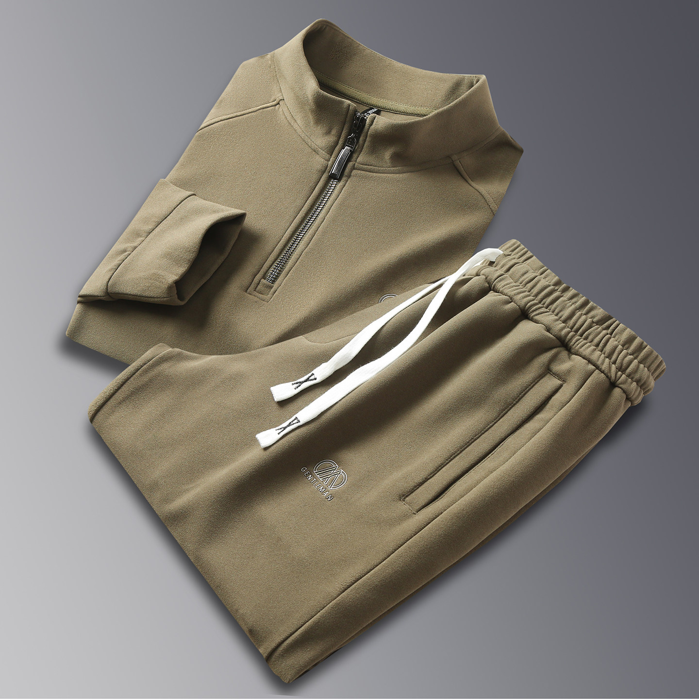 Conjunto de Sudadera con Media Cremallera Nova