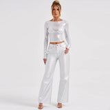 Blusa Katia™ Brillante y Metálica