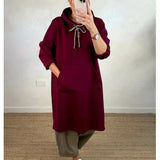 Vestido Juvenil con Capucha Glorita y Corte en A