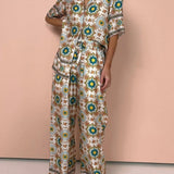 Conjunto Olivia™ Cómodo con Estampado de Mosaico