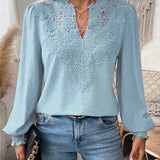 Blusa Elegante Clementine con Escote en V