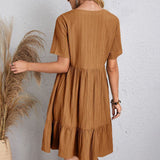 Vestido Mini de Manga Corta Imma™ Primavera/Verano